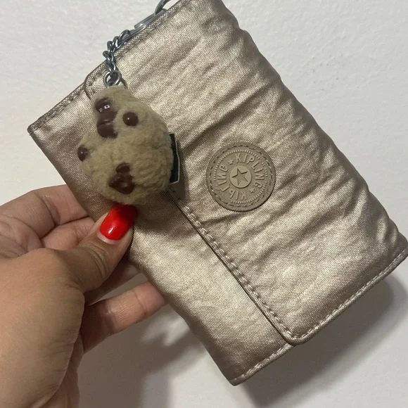 Pixi Kipling Metallic Wallet with Keychain - Picture 10 of 15